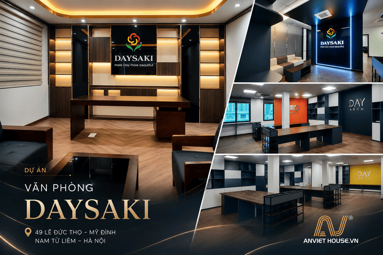 Anviethouse thiết kế thi công nội thất văn phòng Daysaki