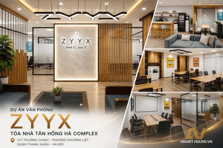 Anviethouse thiết kế thi công nội thất văn phòng ZYYX