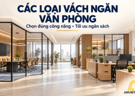 Các loại vách ngăn văn phòng thông dụng