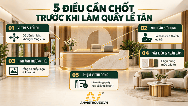 5 điều cần chốt trước khi làm quầy lễ tân