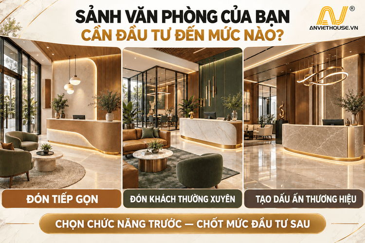 Sảnh văn phòng của bạn cần đầu tư đến mức nào