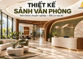 Thiết kế sảnh văn phòng đón khách chuyên nghiệp