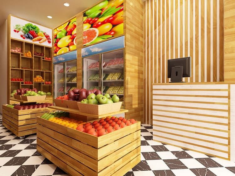 Thiết kế cửa hàng trái cây