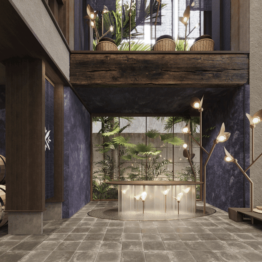 Thiết kế nội thất showroom nhà máy trưng cất
