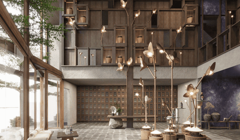 Thiết kế nội thất showroom nhà máy trưng cất