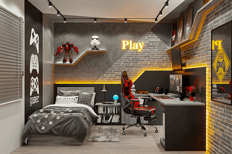 20+ Mẫu thiết kế phòng ngủ gaming cực chất cho game thủ
