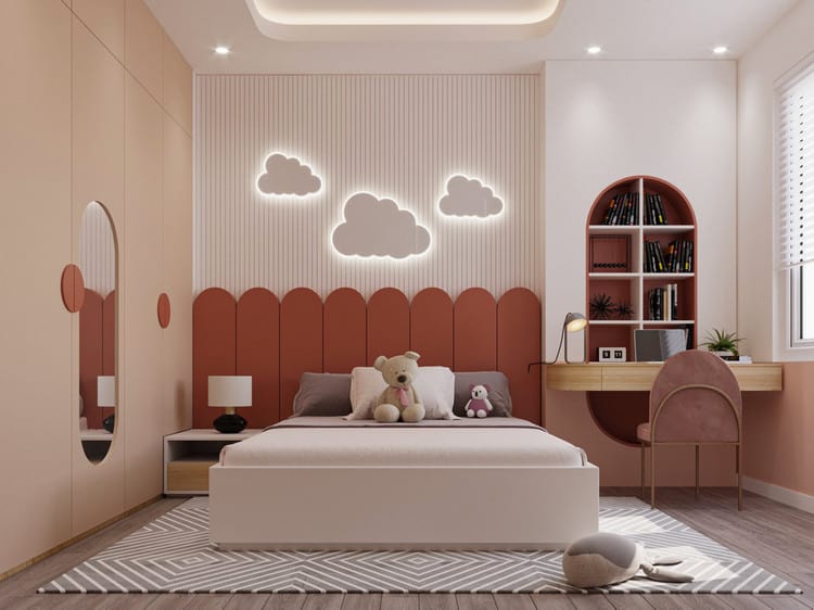 Thiết kế phòng ngủ cho bé gái 10 -15 tuổi