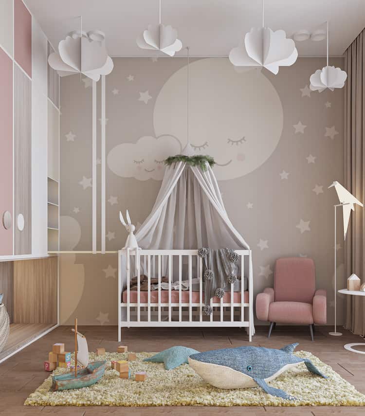 Thiết kế phòng ngủ cho trẻ sơ sinh