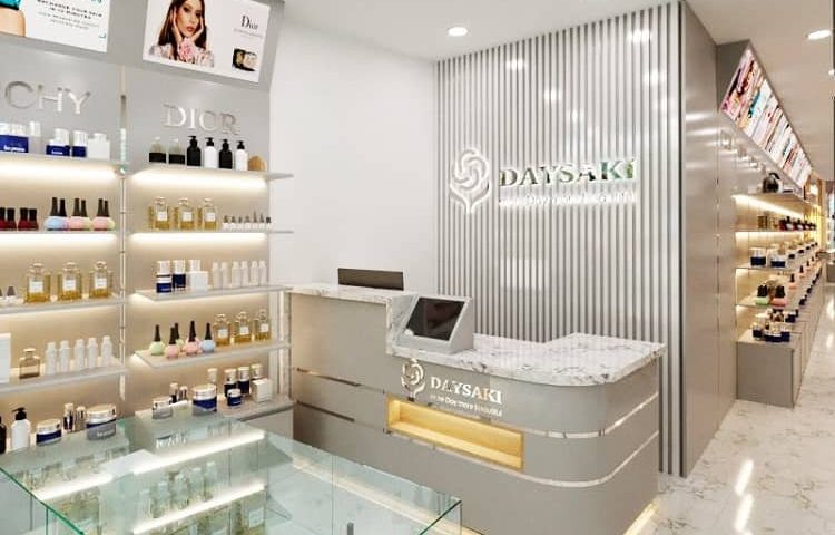 thiết kế phối cảnh 3D showroom mỹ phẩm spa Daysaki