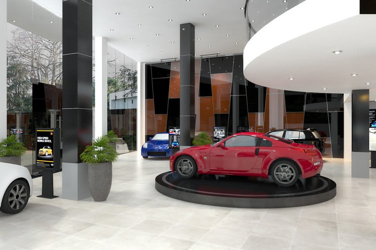 Mẫu thiết kế showroom ô tô hiện đại và chuyên nghiệp