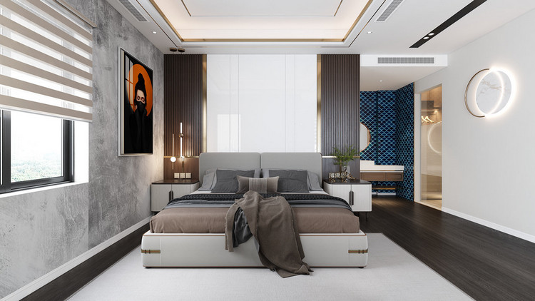 Thiết kế phòng ngủ có nhà vệ sinh