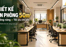 Thiết kế văn phòng 50m2 đủ công năng tối ưu chi phí