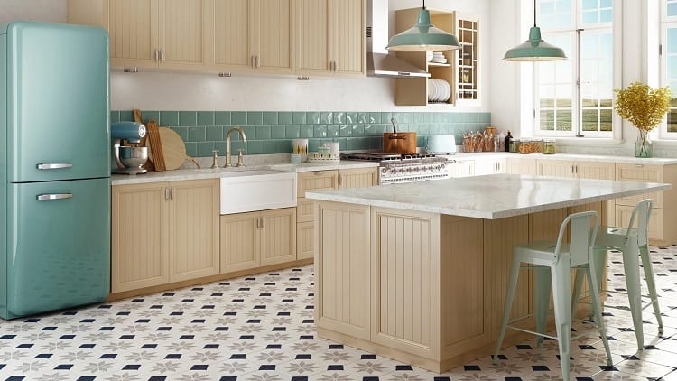 thiết kế nội thất phòng bếp phong cách hoài cổ