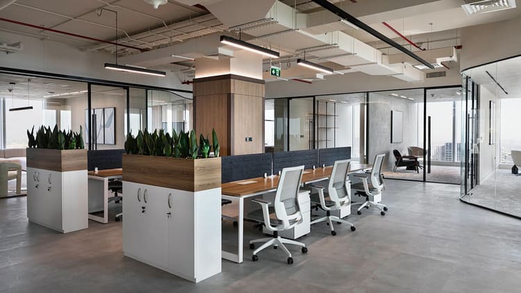 Khu vực làm việc không gian mở tối ưu công năng