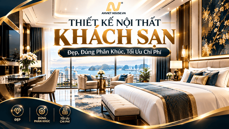 Anviethouse thiết kế nội thất khách sạn chuyên nghiệp và tối ưu