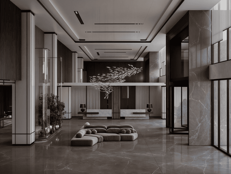 Không gian đón tiếp chuyên nghiệp, tạo ấn tượng ngay từ đầu.