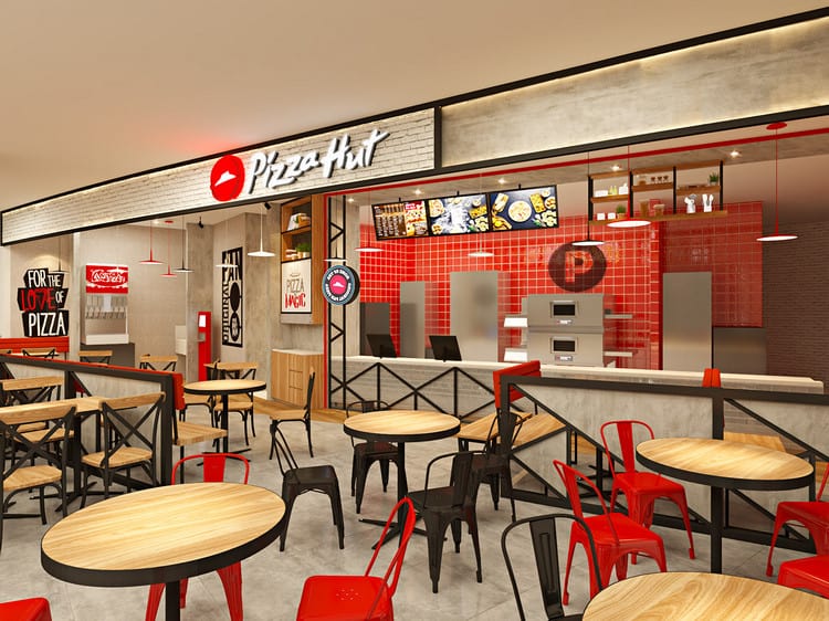 Thiết kế cửa hàng Pizza hut