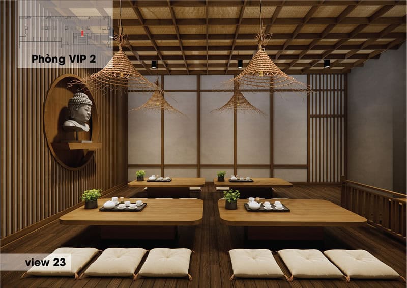 Không gian phòng VIP ấn tượng