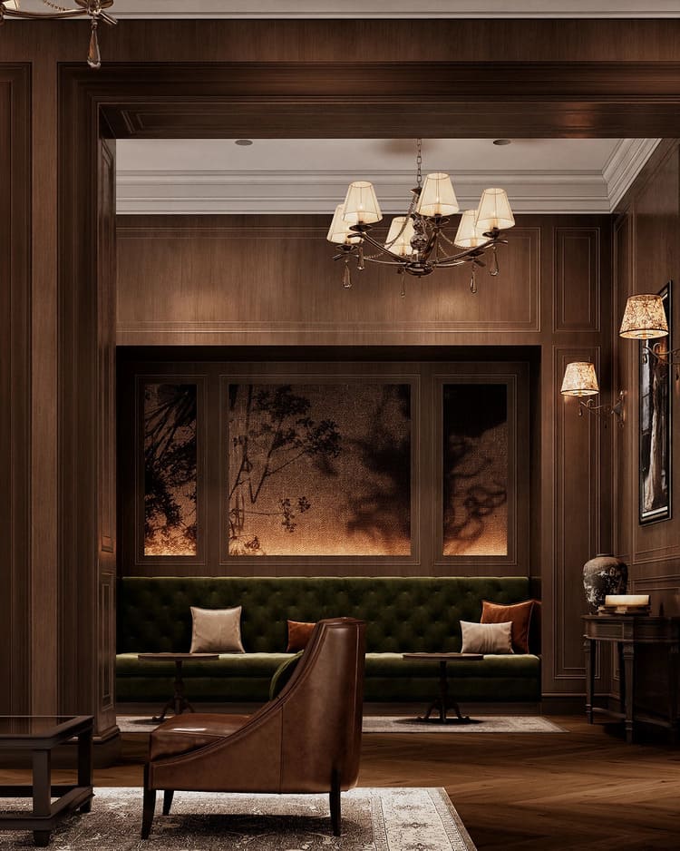 Thiết kế sảnh Luxury tinh tế, nâng tầm trải nghiệm khách hàng.