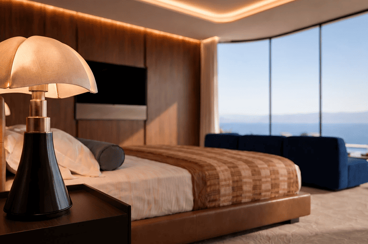 Không gian nghỉ ngơi sang trọng với thiết kế tinh tế