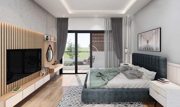 phòng ngủ phong cách hiện đại