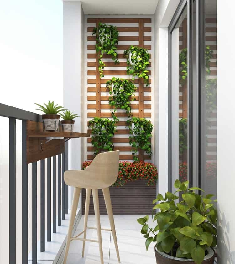thiết kế phòng ngủ nhỏ có ban công