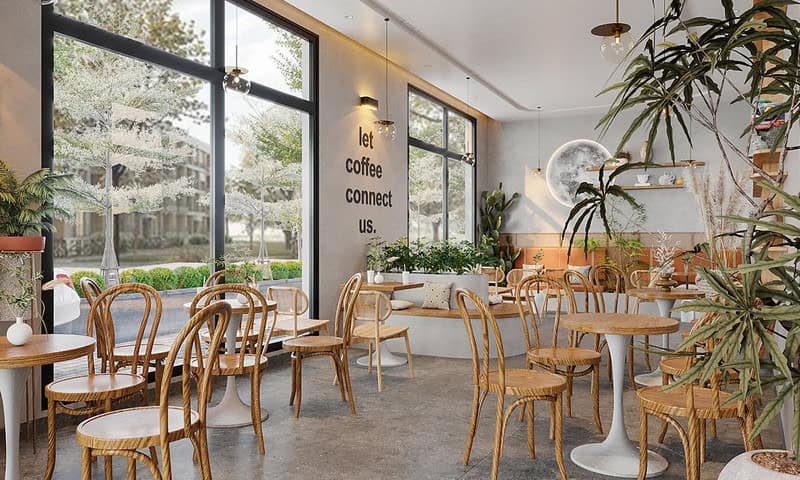 Thiết kế quán cafe phong cách Hàn Quốc diện tích nhỏ