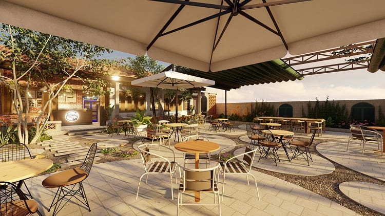 Top 50 bản vẽ thiết kế quán cafe sân vườn đẹp nhất