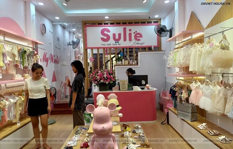 anviethouse thi công nội thất shop quần áo trẻ em Sullie