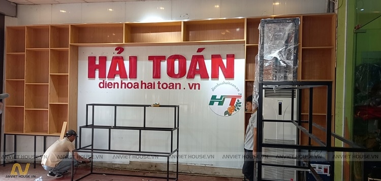 Thi công hoàn thiện nội thất shop hoa Hải Toán - Thái Nguyên