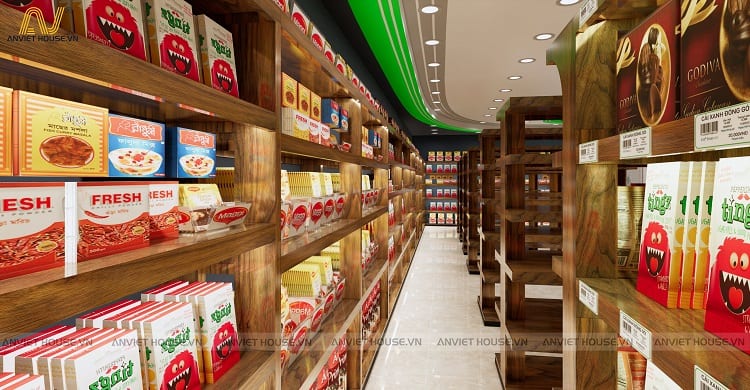 Anviethouse Thiết kế nội thất siêu thị mini