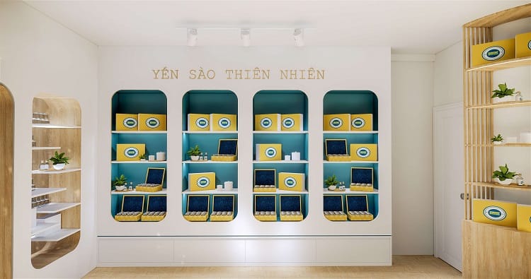 nội thất showroom yến