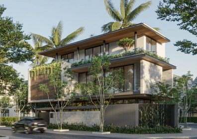 Thiết kế biệt thự 3 tầng mái bằng đẹp