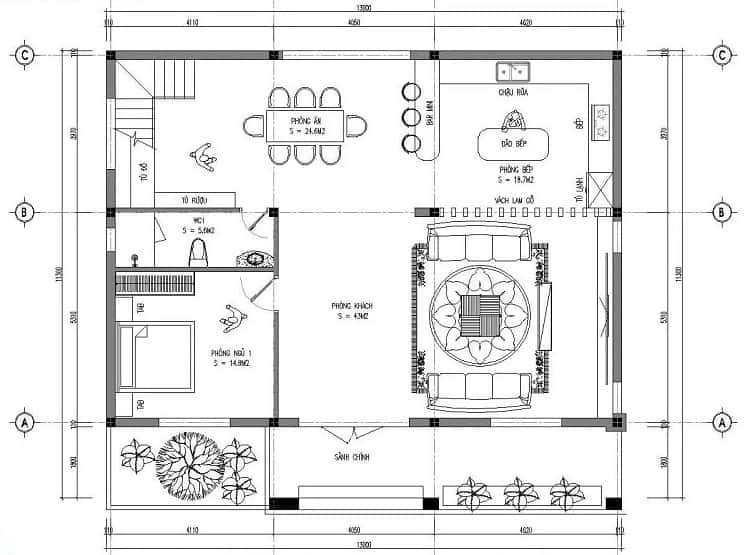 mẫu nhà vườn 2 tầng đẹp