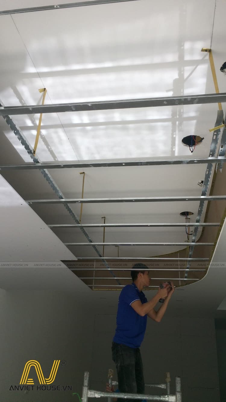 anviethouse thi công nội thất siêu thị thực phẩm sạch chị Thúy ngoại giao đoàn