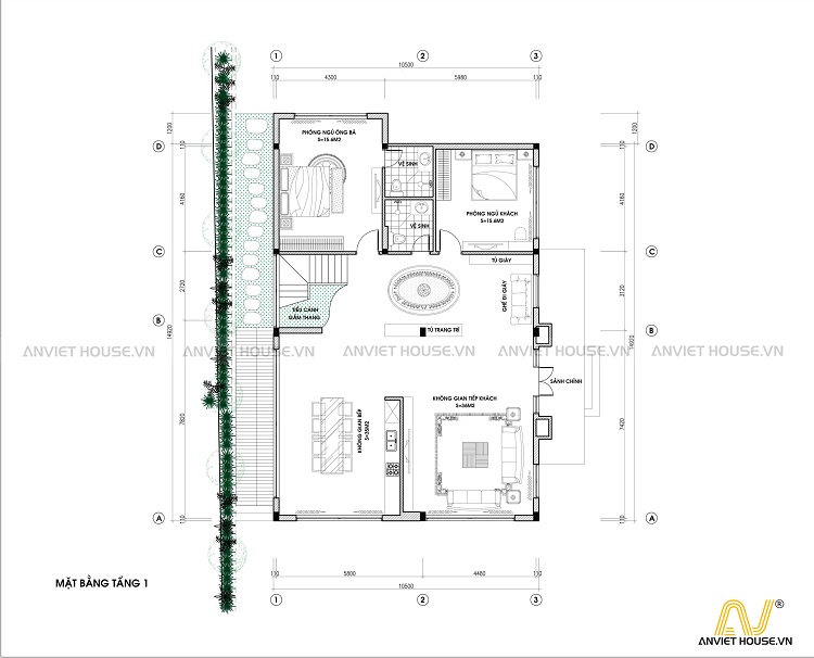 thiết kế nội thất biệt thự