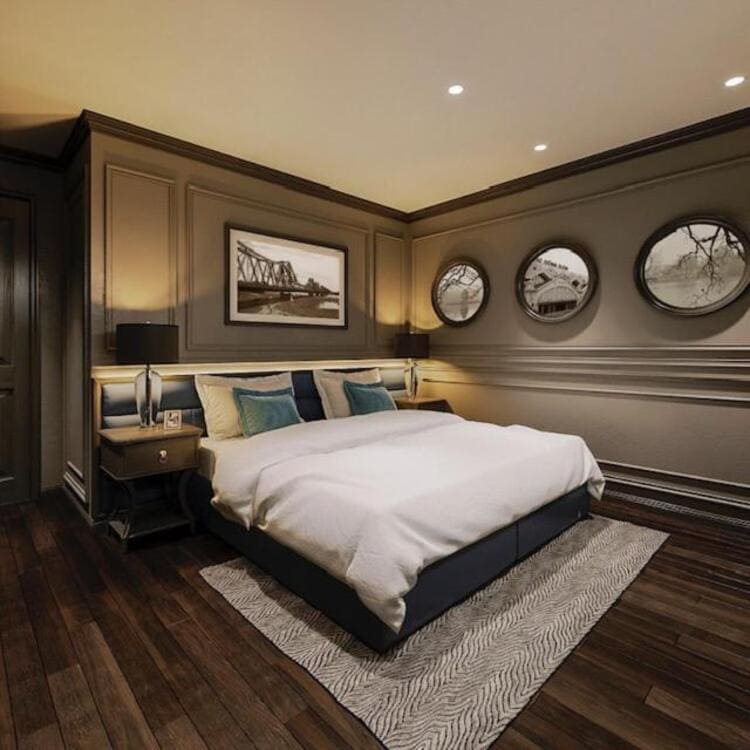 Phòng khách sạn nhỏ nhưng sang trọng và tiện ích