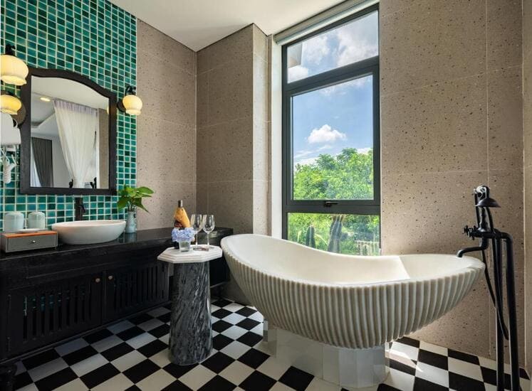 Không gian nghỉ dưỡng mang đậm hơi thở thiên nhiên.