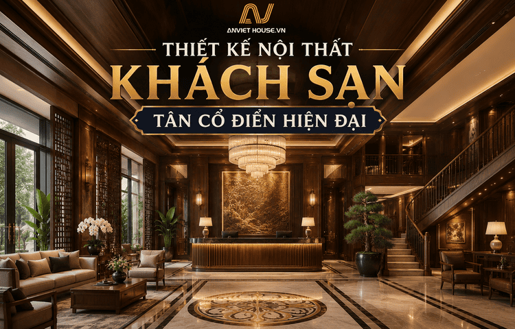 Thiết kế nội thất khách sạn tân cổ điển hơi hướng hiện đại