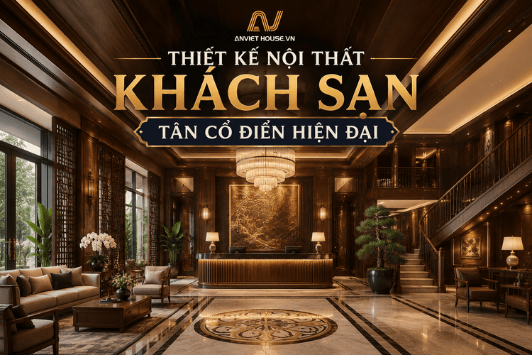 Thiết kế nội thất khách sạn tân cổ điển hơi hướng hiện đại