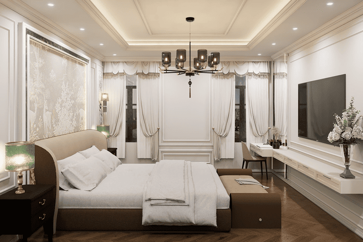 Kết hợp nội thất hiện đại trong phong cách tân cổ điển