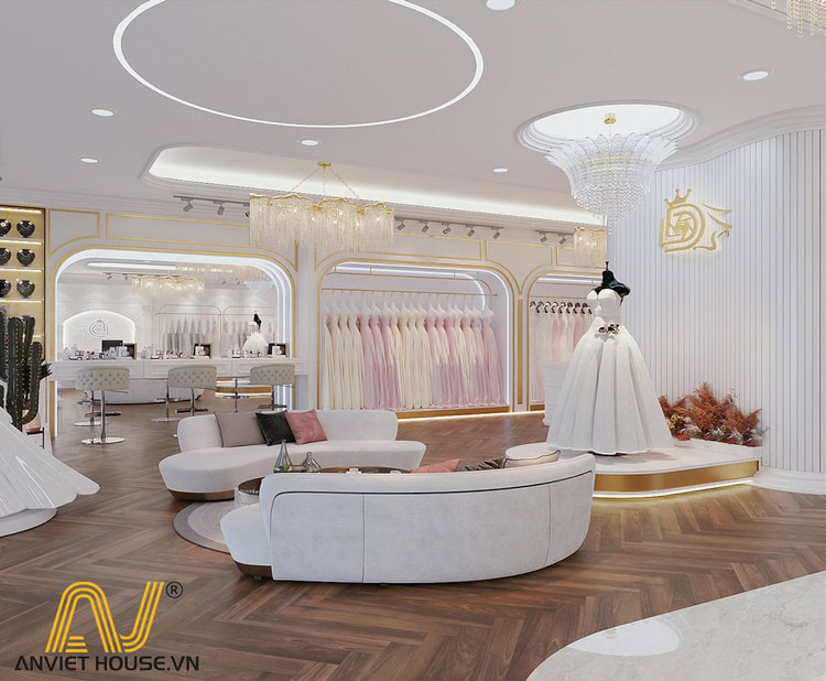 Thiết kế nội thất showroom áo cưới