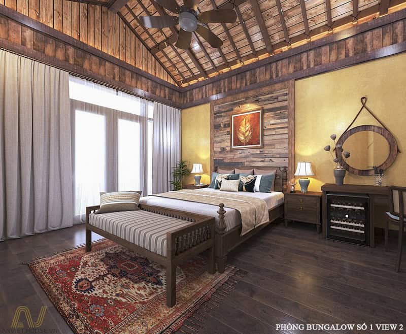 Thiết kế nội thất homestay phong cách rustic