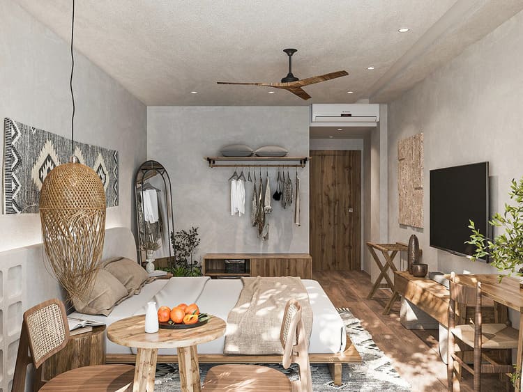 Thiết kế Nature phù hợp những homestay yêu thích sự mộc mạc.