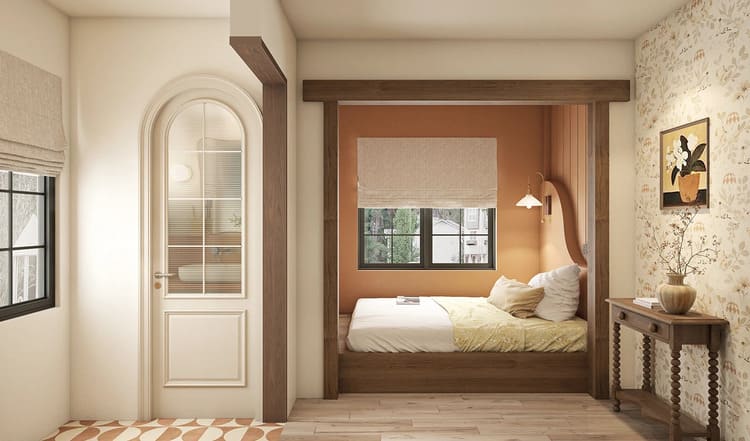 Nội thất tối giản, tập trung vào vẻ đẹp tự nhiên.