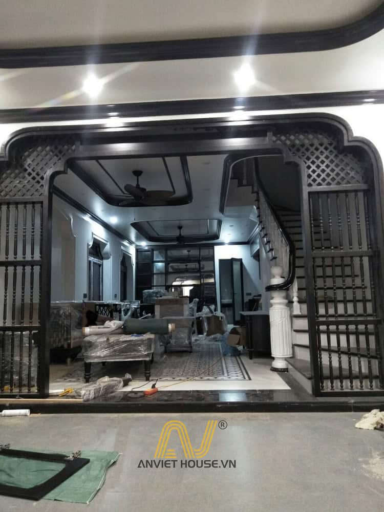 Lắp dựng hệ vách phong cách indochine