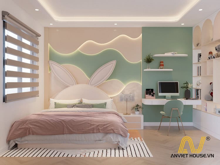 Thiết kế phòng ngủ con gái