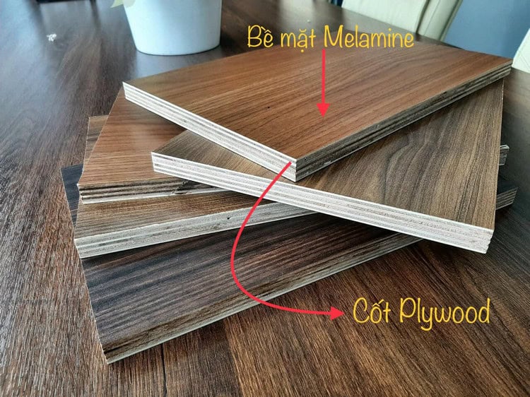 Ván gỗ Plywood bề mặt phủ Melamine