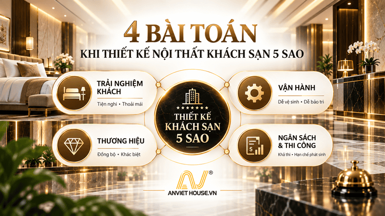 4 bài toán cần giải quyết khi thiết kế nội thất khách sạn 5 sao
