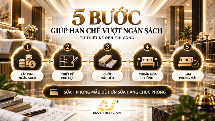 5 bước giúp hạn chế vượt ngân sách từ thiết kế đến thi công